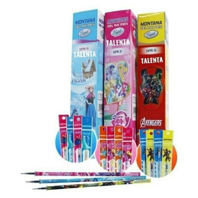 Isi Pulpen/Isi Ulang Pen / Refill Pulpen Gel Fancy Lucu Grosir (20 pc)