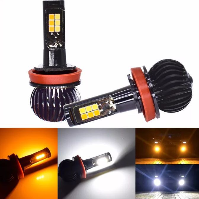 LED H11 H8 BOHLAM FOG LAMP FOGLAMP DUAL MODE 30W CREE PUTIH KUNING