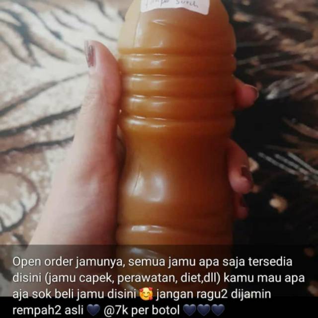 

Jamu rempah-rempah,bertahan 4hari suhu kulkas