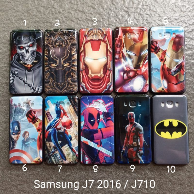 Case gambar Samsung J710 J7 2016 motif cowok ( 4 motif ) soft softcase softshell silikon cover casing kesing housing