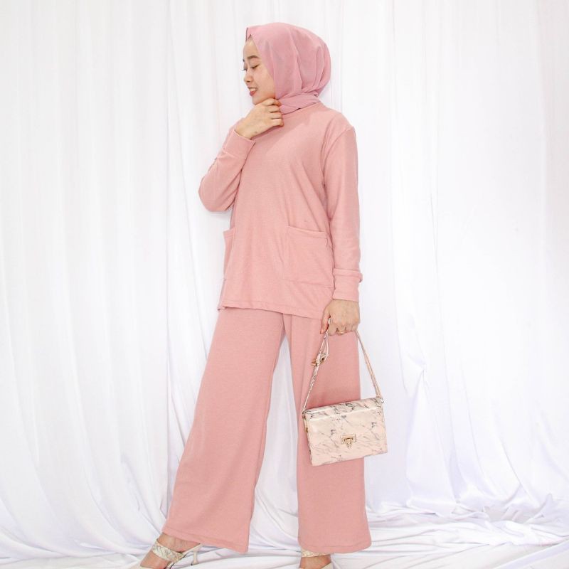 one set knit(sweater + kulot)