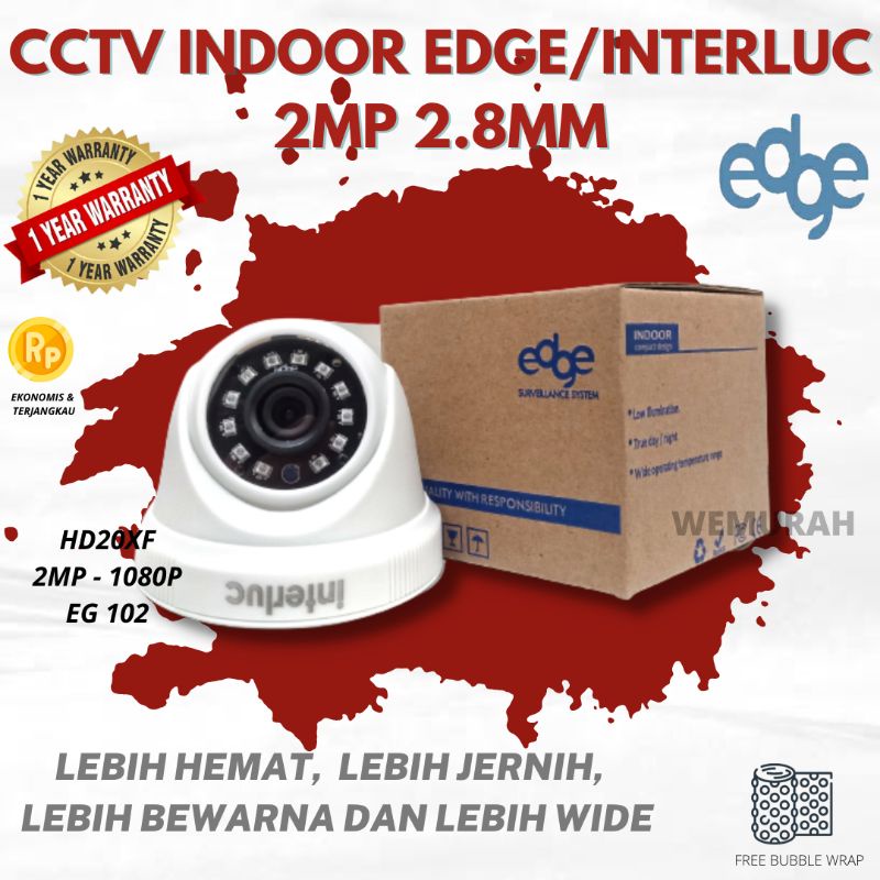 CCTV Indoor &amp; Outdoor 2MP EDGE - Kamera Pengintai HD1080P