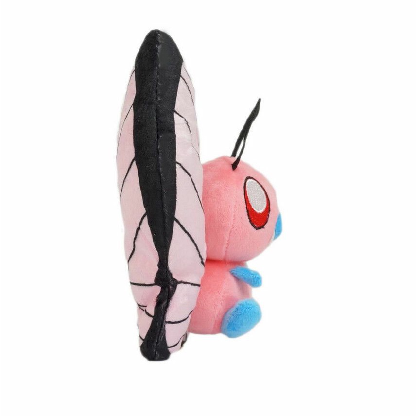 Pink Shiny Butterfree 7inch Anime Figure Plush Toy Doll Mainan Lucu Anak