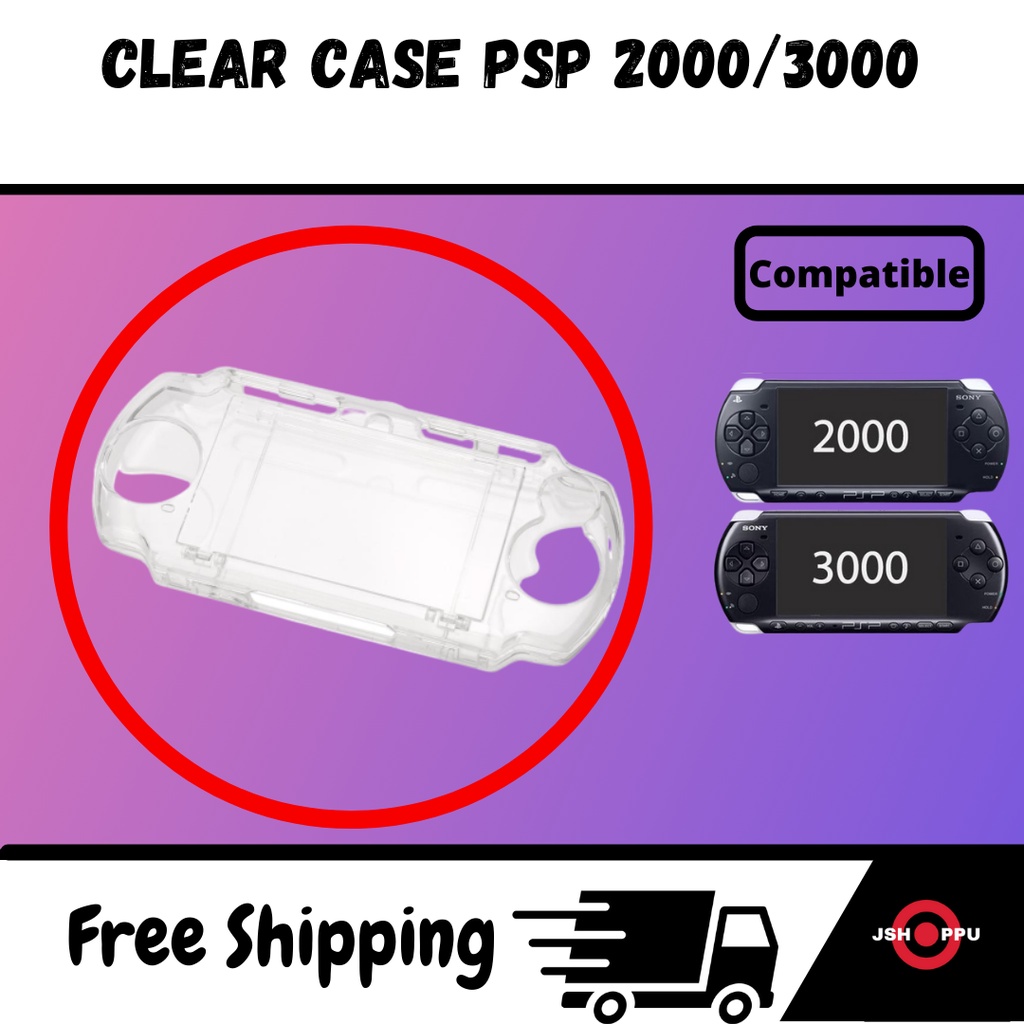 Case PSP 2000 PSP 3000 Slim Fat Clear Case PSP