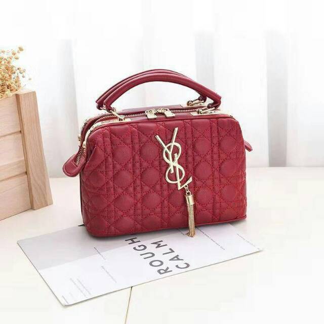 Tas YSL* Doctor bag 8876-1 wanita branded batam fashion import