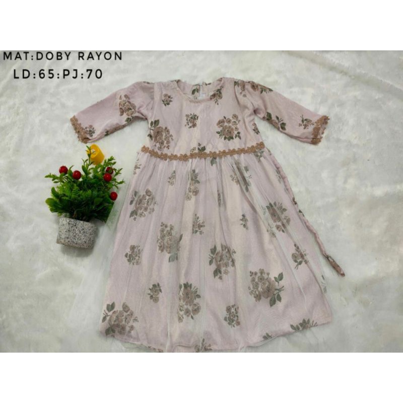 GAMIS / DRESS ANAK PEREMPUAN BAHAN ADEM HARGA MURAH MERIAH