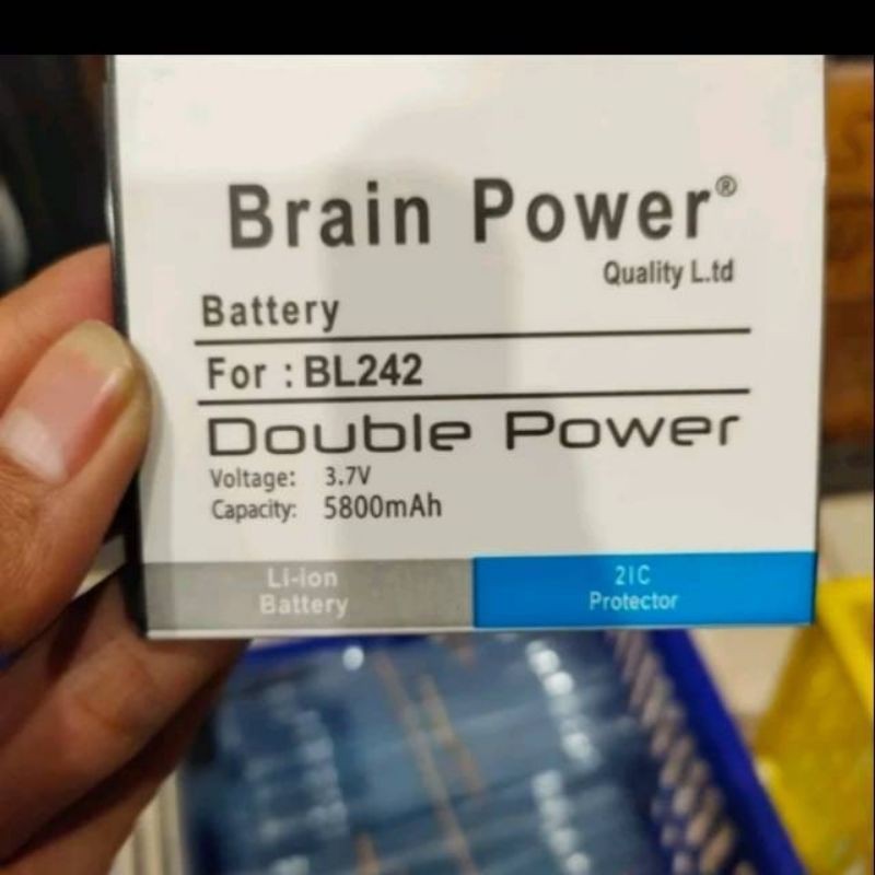 BATRE BATTRAY BATERAI BT HP LENOVO A6000 BL 242 DOUBLE POWER