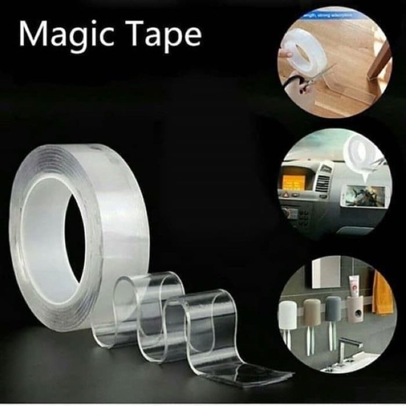 

TGM [200gram][2mmX3meter] Double Tape Nano Tape Ivy Grip Tape Isolasi Selotip 2 Sisi Kuat Dicuci