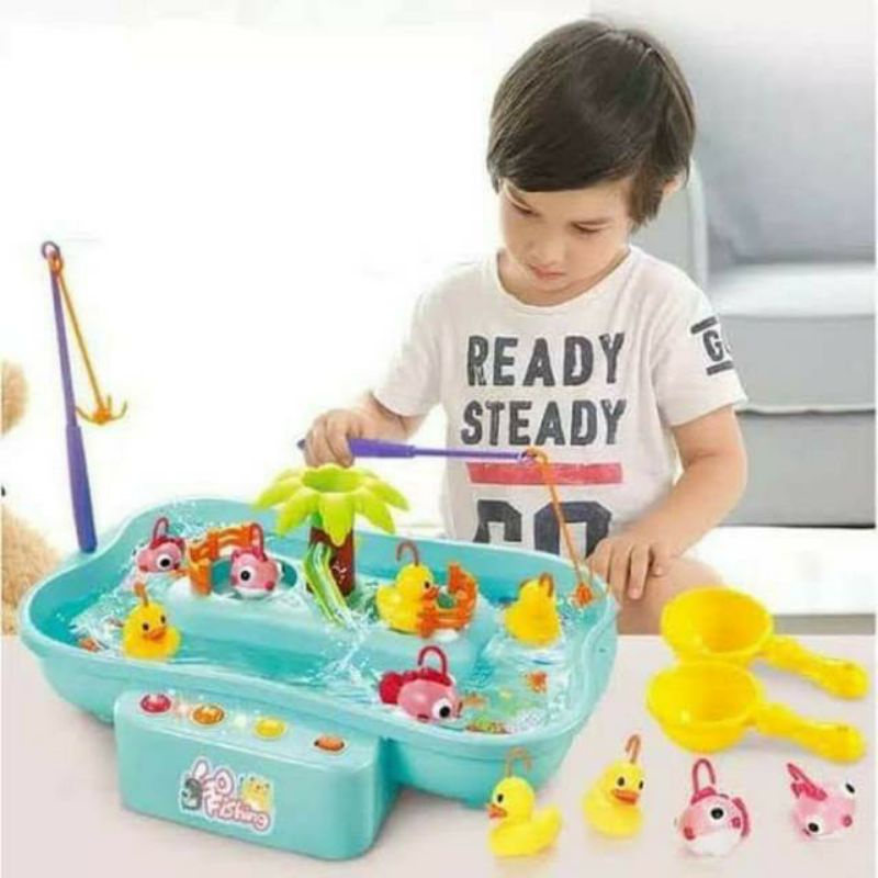 Mainan Go Fishing Duckling Series - Pancing Duck Ikan Anak Edukatif Mainan pancing Mainan pancingan