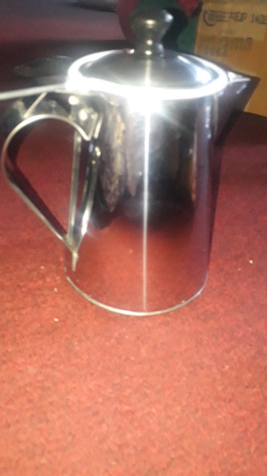 Teko Thai Tea Corong Pendek 1 Liter Bonus Saringan Termurah - Teko Kopi