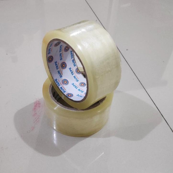 

Model baru - Lakban Bening 2 inc isi 6 rol - Lakban Plastik - double tape.,