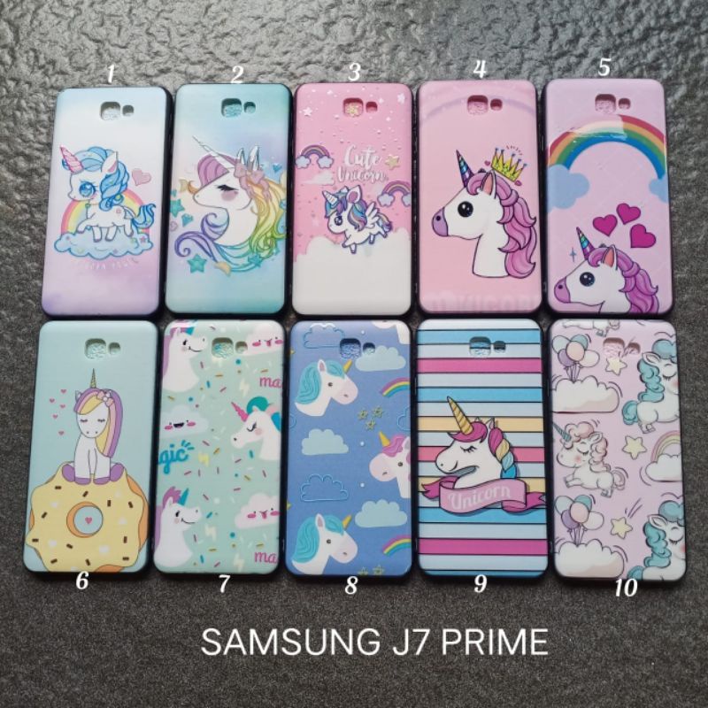 Case gambar Samsung J7 prime motif cewek ( 5 motif ) soft softcase softshell silikon cover casing kesing housing