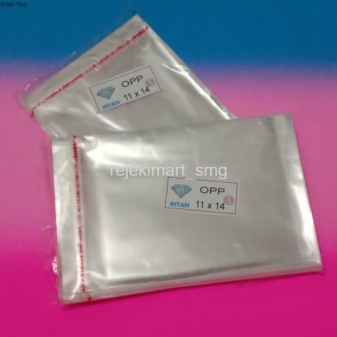 

KUALITAS PALING BAIK!!! Plastik OPP 11x14 cm Seal/Lem 1000pcs