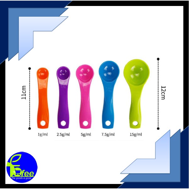 [IMPORT] - Sendok Takar / Measuring Spoon (1 SET 5 SENDOK) A258 Kode ST51