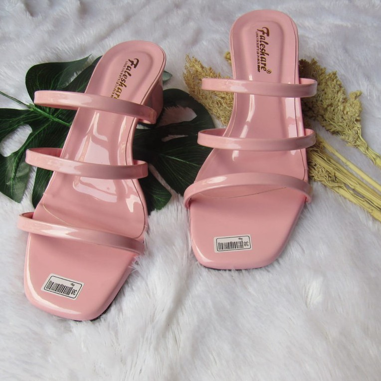 Sandal wanita hak tahu ban3 ZK-01