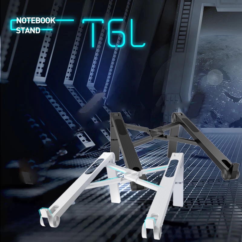 Laptop Stand Aluminium Foldable Adjustable - T6L