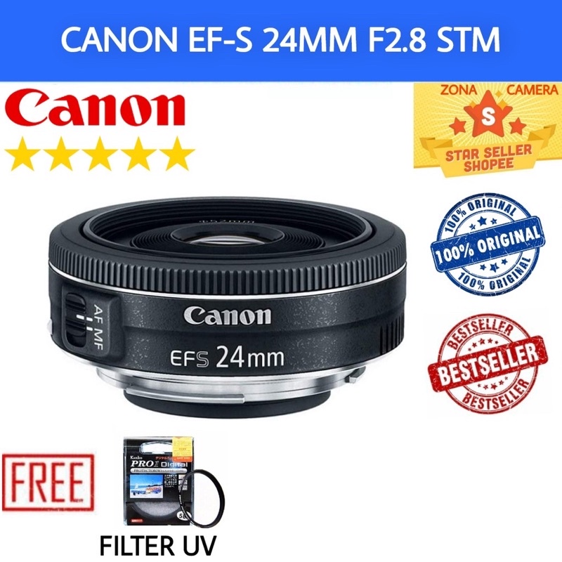 [NEW] LENSA CANON EF-S 24MM F2.8 STM / LENSA CANON 24MM STM