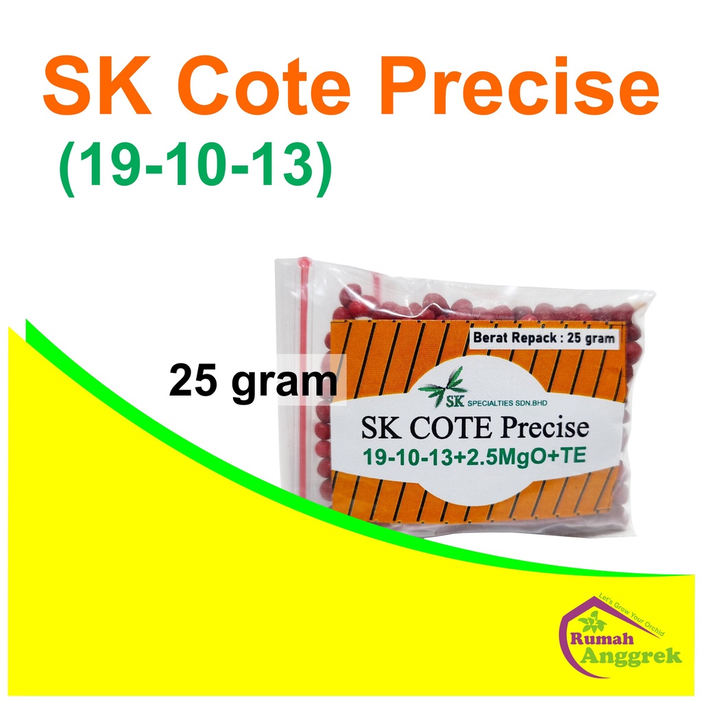 SK Cote Precise 19 - 11 - 10 + 2.5 MgO + TE repack 25 gram pupuk dekastar osmocote daun pertumbuhan 