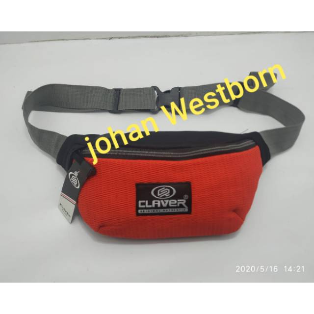 Tas Waist Bag CLEAVAR rubber Mesh series