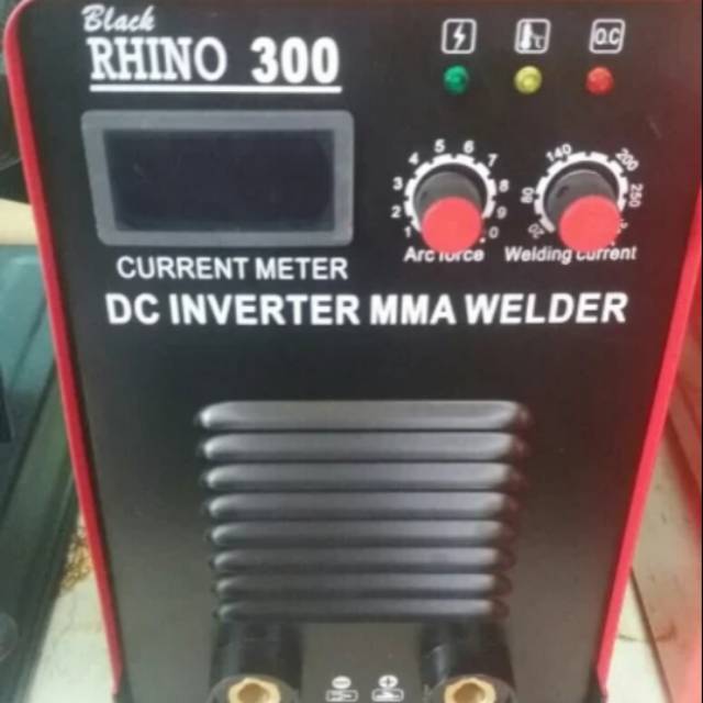 Mesin Las Travo Las Inverter Las BLACK RHINO MMA 300 IGBT 2000 Watt 1 Phase