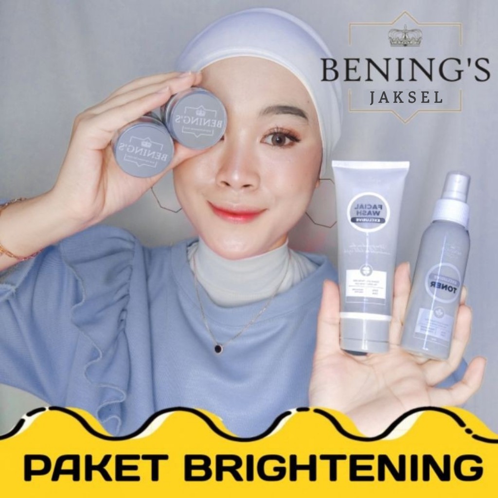 BENING SKINCARE DR OKY PRATAMA PAKET BRIGHTENING/BENINGS CLINIC/BENING SKINCARE