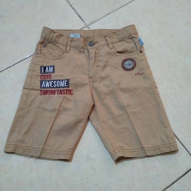 Preloved Celana Pendek Anak Merk Smurf