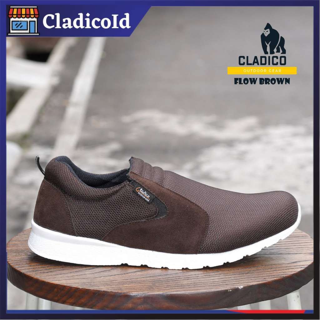 Sepatu Slip On Pria Sneaker Casual Murah Kualitas Premium Cocok Untuk Jalan-Jalan Running Olahraga Jogging Santai Cladico