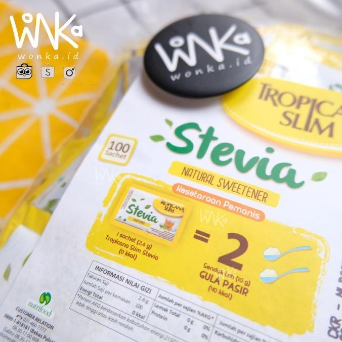 

Tropicana Slim Stevia Sweetener 100Pc - Pengganti Gula Untuk Diabetes