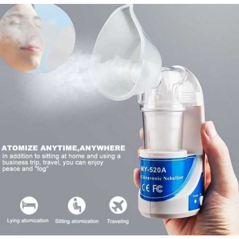 Alat Terapi Pernafasan Asma Ultrasonic Inhale Nebulizer