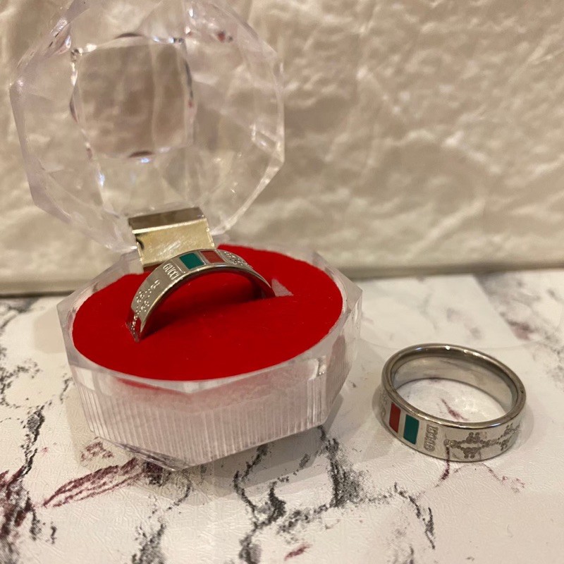 Cincin Titanium Branded GUCCI/LV RING (WITH BOX)