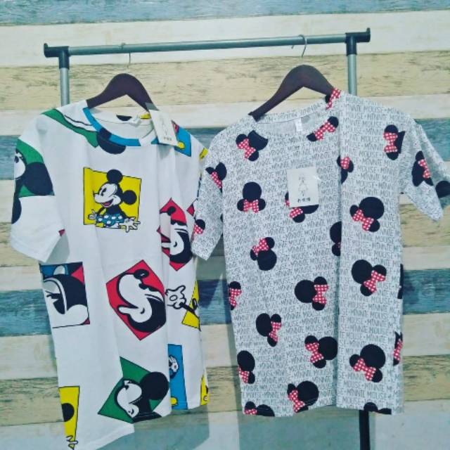 KAOS PRIA WANITA MICKEY DISNEY IMPORT MURAH
