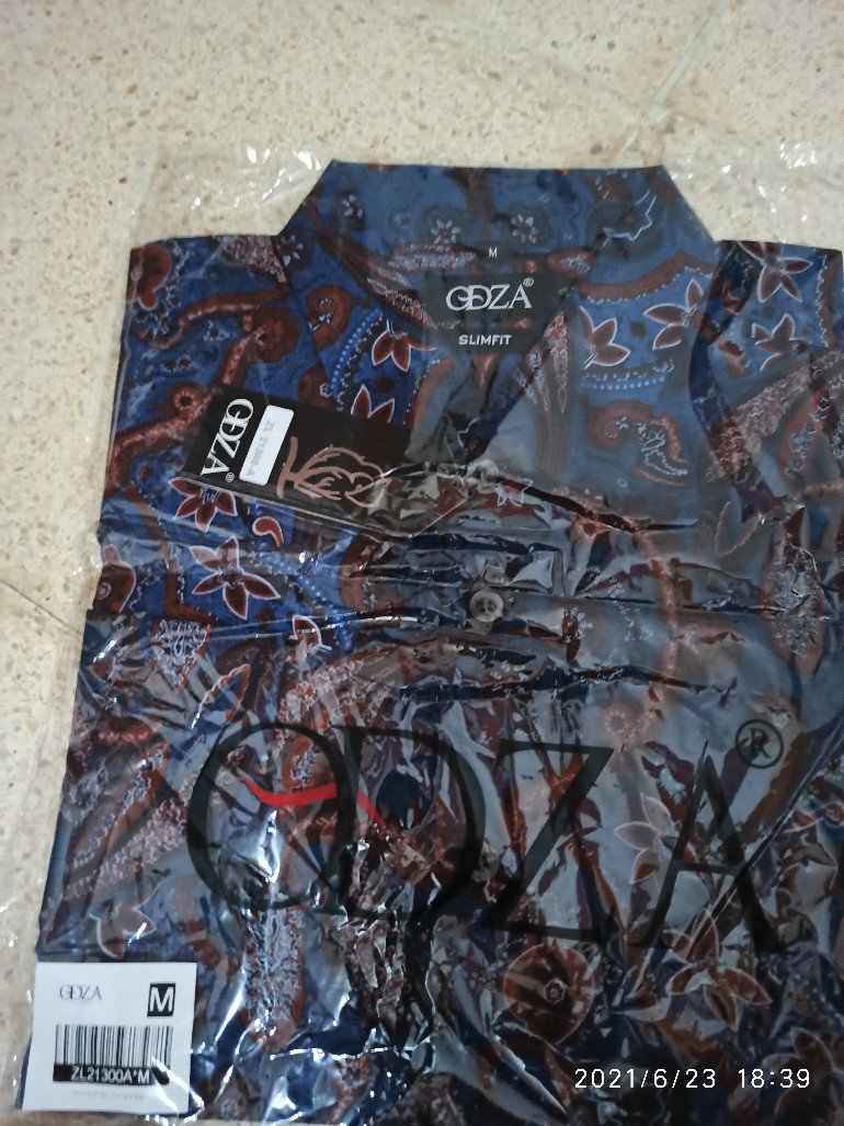 Odza Atasan Batik Murah Pria Batik Keluarga Kemeja Batik Solo Etnik Slim Fit