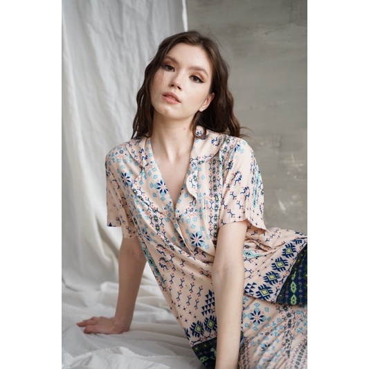 Rae&Sky Ally long PJ set (Tribal)-3