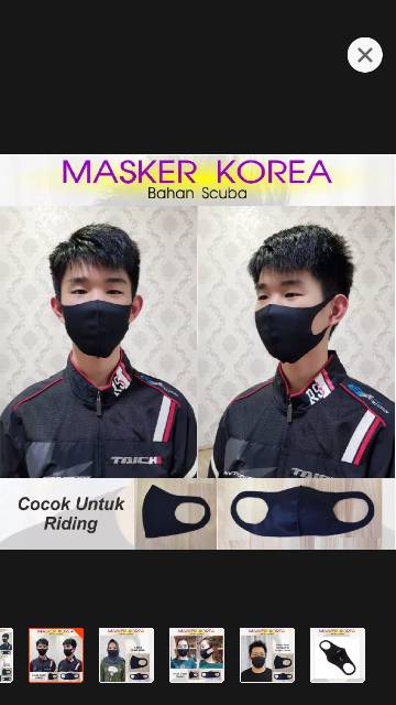 MASKER SCUBA  penyaring debu dan virus