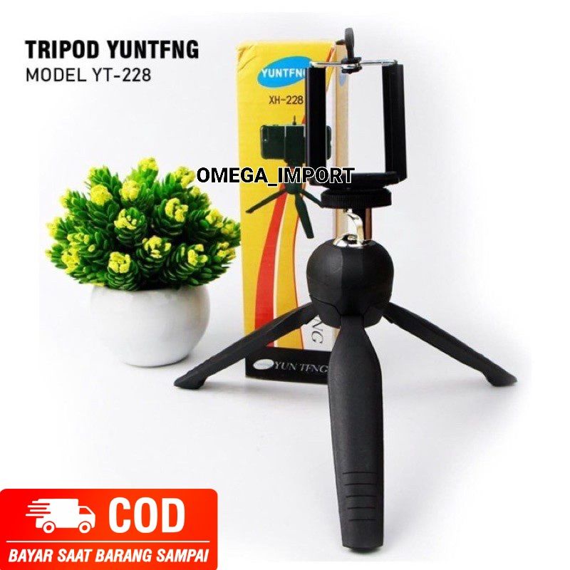 (OM) TRIPOD YUNTENG XH-228 MINI FREE HOLDER