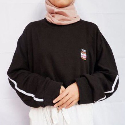 A.Page Nutella Black Oversized Crewneck