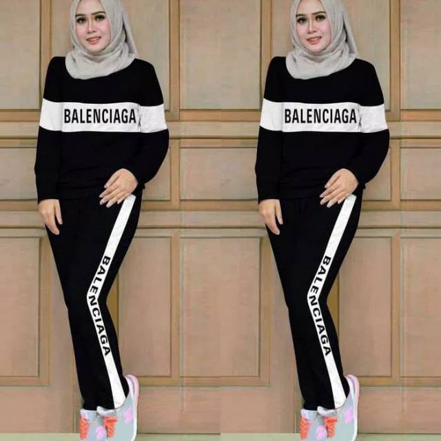 Baju Setelan Olahraga Balenci Baju Senam Muslim Baju Olahraga Muslim