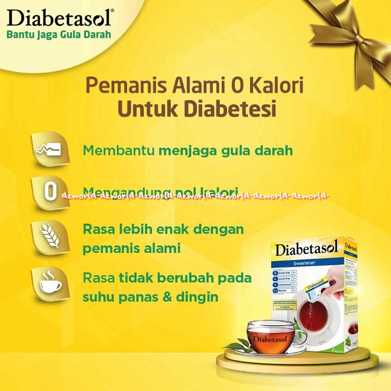 Diabetasol Sweetener 50sachet Gula Pengganti Zero Calories Gula Untuk Penyakit Diabetes Diabet Nol Kalori 50 Sachet Sugar Dia Betasol