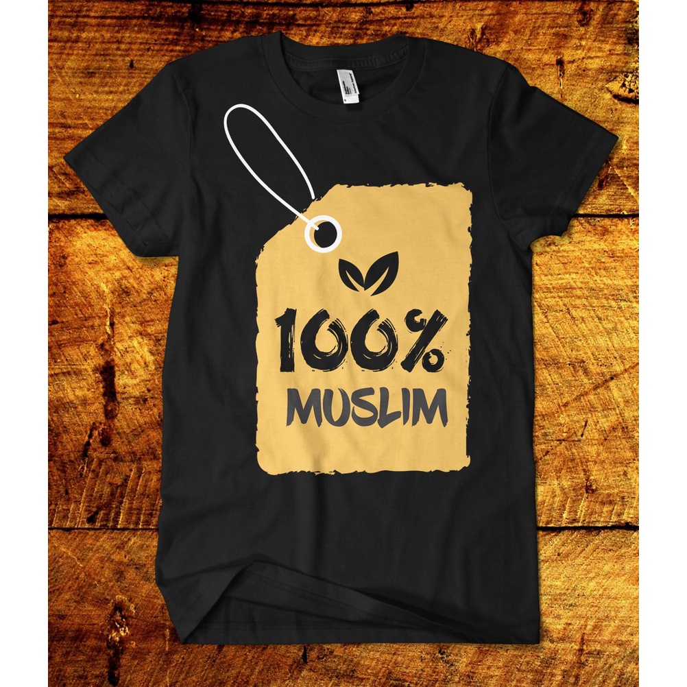 kaos muslim / kaos dakwah 100% muslim