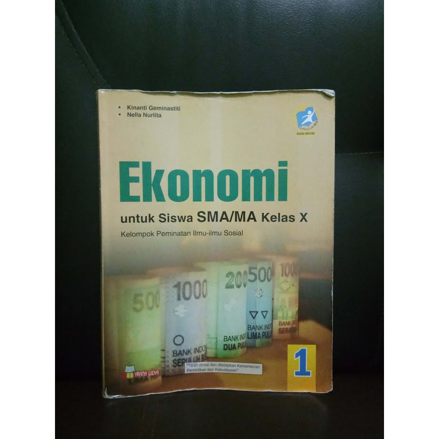Buku Ekonomi Kelas 10 SMA Yrama Widya REVISI K13