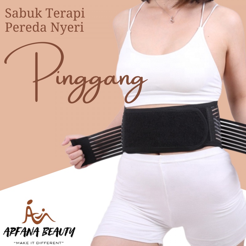 Alat Terapi Pinggang Pegal Pemanas Koyo Nyeri Otot Tourmaline Magnetik Syaraf kejepit Pemanas NEW BELT