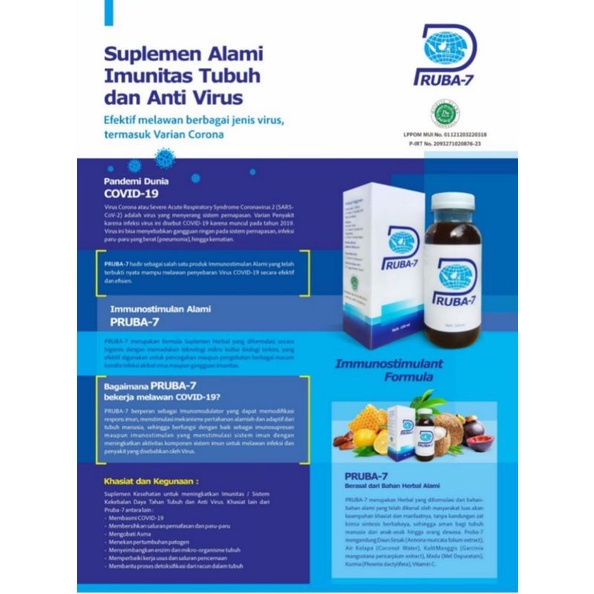 PROBIOTIK PRUBA7 , PRUBA SEVEN, Rogo Sehat