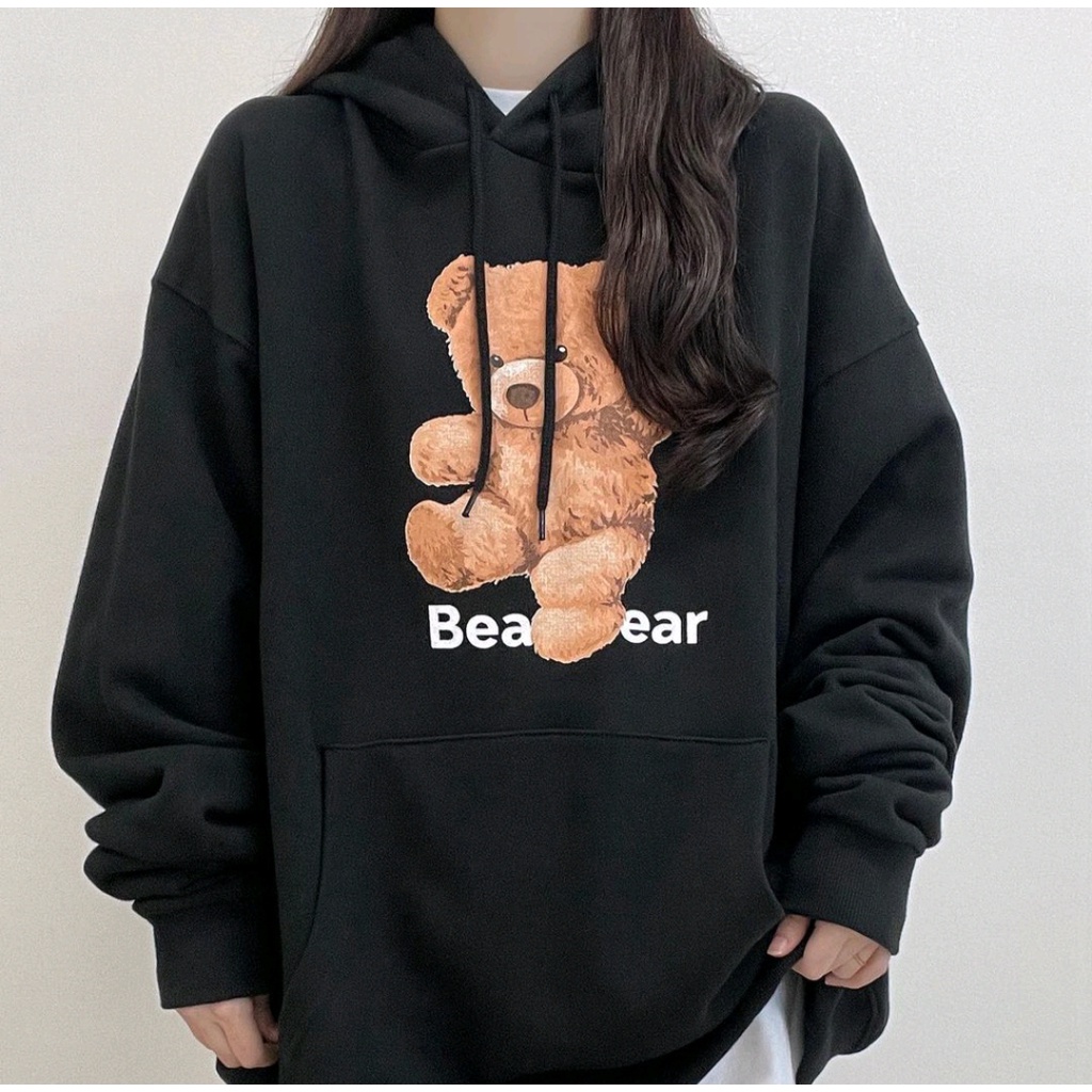 BEAR BEAR HOODIE SWEATER HOODIE WANITA