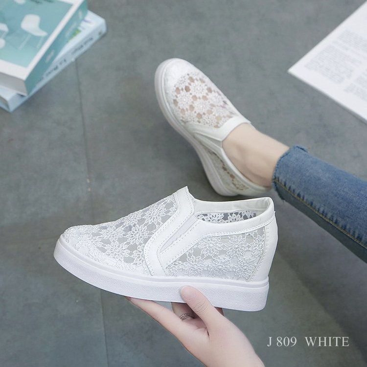 SEPATU WEDGES FLOWER BROKAT BAILEY 809