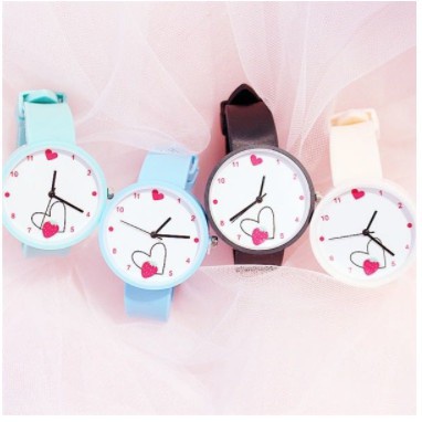 ✅Grosir Jam Senen -  Jam Tangan Quartz Analog Motif Strawberry Gaya Korea Untuk Wanita/Jam Tangan Fashion Wanita