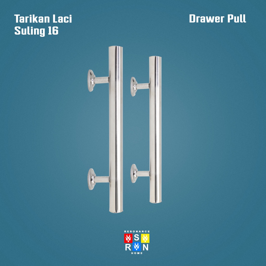 Tarikan Laci Lemari Jendela Model Suling Bulat 16CM / Handle Gagang Pintu Drawer Pull Door Knob Resonance Home