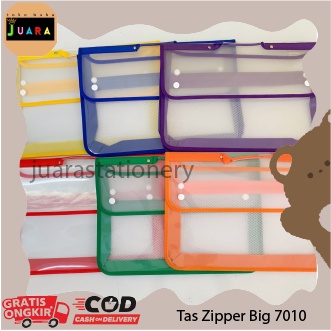 

613/1317- Tas Zipper Big 7010 Microtop 26-02/ Tas Sekolah / Tas Les Anak / Map Dokumen / Document Folder / Organizer / Tas Organizer