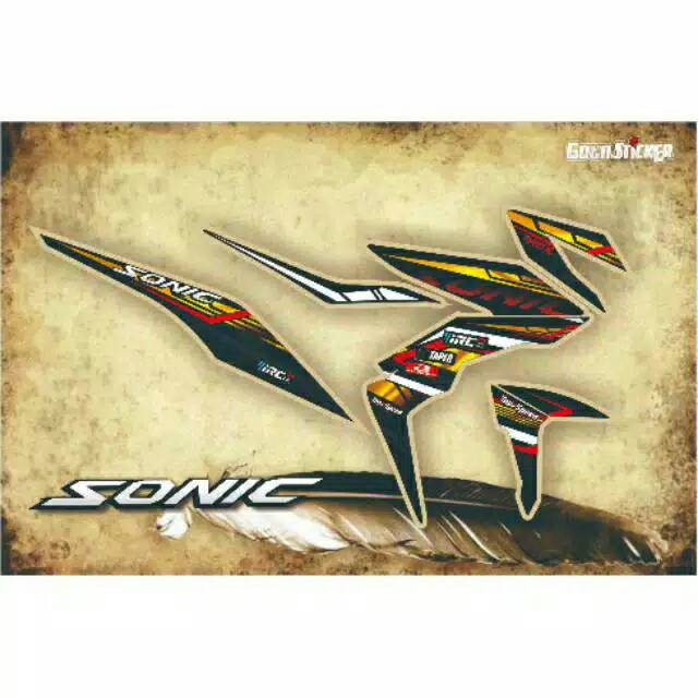 Striping variasi motor Honda Sonic
