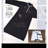 jubah anak remaja tanggung baju Muslim anak jubah gamis Putih hitam