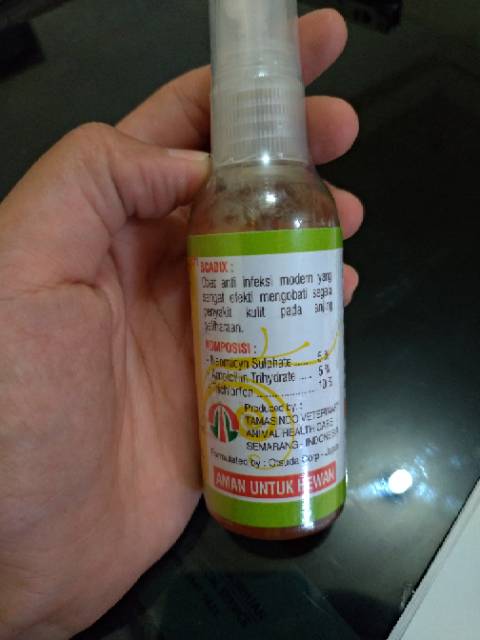 SCADIX SPRAY CAT AND DOG OBAT SCABIES ANTI INFEKSI KULIT